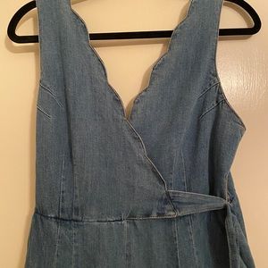 Anthropologie Pilcro and the Letterpress Lydia Denim Jumpsuit